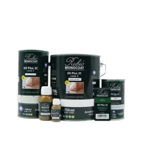 MONOCOAT OIL PLUS KLEUR + BESCHERMOLIE 2 COMPONENTEN VOOR BINNEN 390ML GRIS BELGE